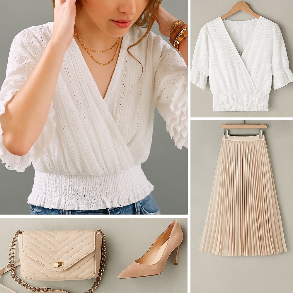 Anthropologie ruffled sleeves shirt top